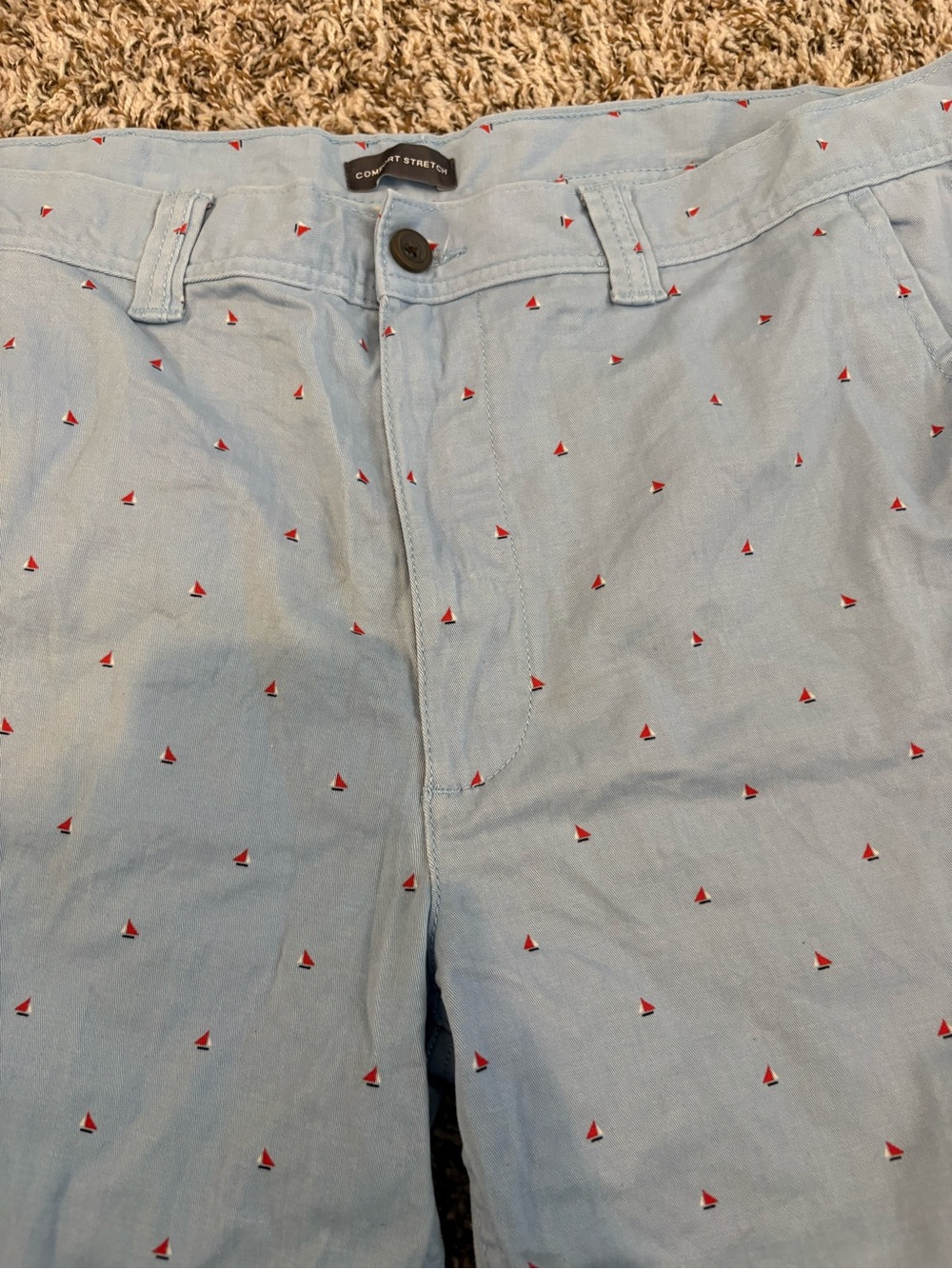 St. John’s Bay Men’s Comfort Stretch Sail Boat At Knee Shorts Size 40 - Picture 3 of 7